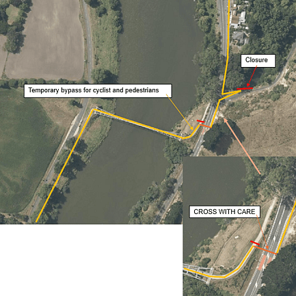 Upokongaro Underpass Alternate Route