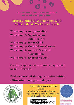 Art Workshop - Presented by Life and Wellness Coach Neha, this creative workshop allowed participants to express themselves through art and writing.