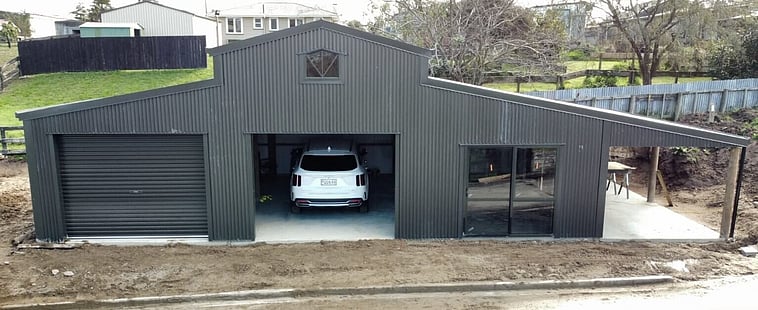 lifestyle shed, sheds nz, garage nz, sheds waikato, barns, pole sheds, 3 bay shed, kitsets, utility shed, livable shed, house shed