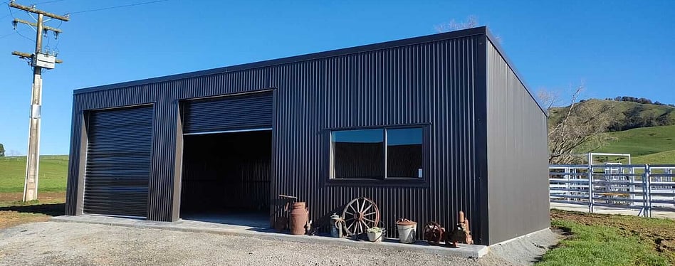 lifestyle shed, sheds nz, garage nz, sheds waikato, barns, pole sheds, 3 bay shed, kitsets, utility shed, livable shed, house shed