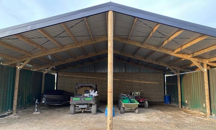 goat shed, farming building, pole shed, waikato shed, farm shed nz, build waikato, sheds nz