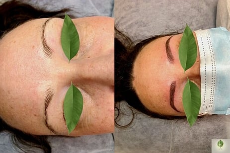 Eyebrows Micro blading Before and After By Jade