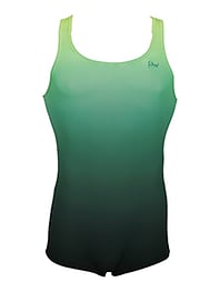 Men's and Boys Unitards Gymnastics in Green Tea with a bit of faded Green and Black