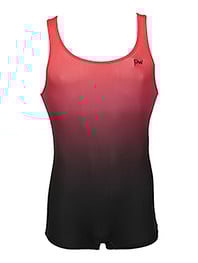 Men's and Boys Unitards Gymnastics in Burgundy with a bit of faded Red and Black