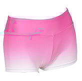 Gymnastics Hotpants faded with the colours of Cerise Pink and White