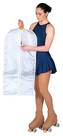 Rhythmic, Ice Skating, Roller Blading or Gymnastics Garment Bags in White with Personalising and details