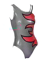 Mahuika Leotard - GUNMETAL/RED-Child $70.99 / Adult $77.99- - - - - - - - - - - - ADD TO CART >
