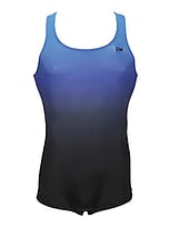 Men's and Boys Unitards Gymnastics in Royal with a bit of faded Blue and Black