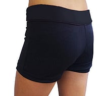 Men's and Boys Unitards Gymnastics in Green with bottom sides in Black curve stripes and top neck and shoulder fade in White