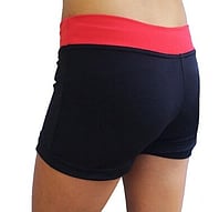 Men's and Boys Unitards Gymnastics in Gunmetal with bottom sides in Black curve stripes and top neck and shoulder fade in White