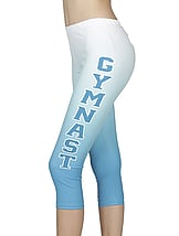 Sleeveless Gymnastics Leotard in Purple and a fade of Pink with Silver sequin dots in details