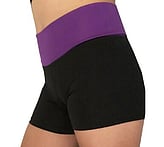 Men's and Boys Unitards Gymnastics in Red with bottom sides in Black curve stripes with top neck and shoulder fade in White