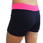 Men's and Boys Unitards Gymnastics in Navy with bottom sides in Black curve stripes and top neck and shoulder fade in White