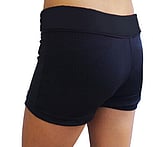 Men's and Boys Unitards Gymnastics in Green with bottom sides in Black curve stripes and top neck and shoulder fade in White