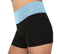 Men's and Boys Unitards Gymnastics in Gunmetal with bottom sides in Black curve stripes and top neck and shoulder fade in White