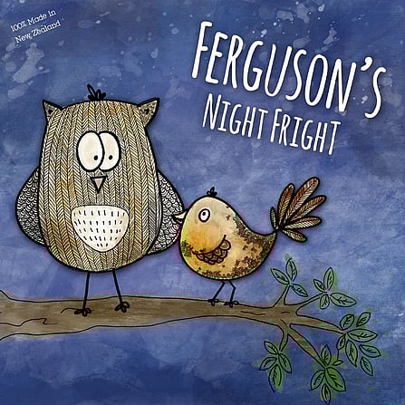 Ferguson's Night Fright Children's Book NZ fantail and morepork