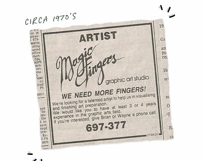 Magic Fingers Graphics: In the family since the 70's
