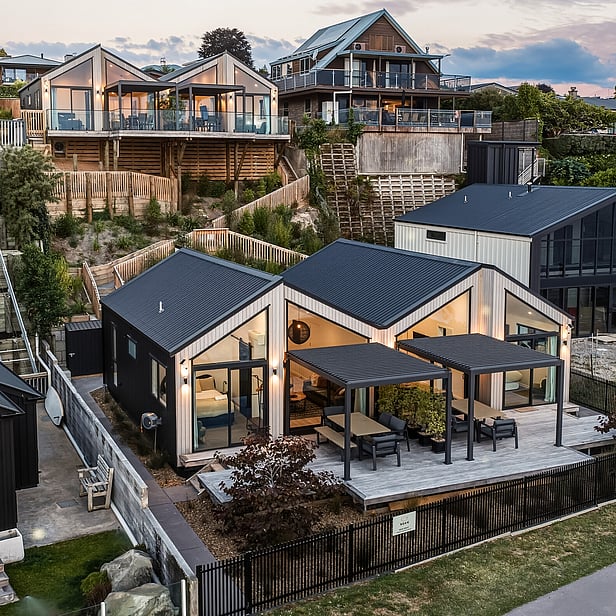 Sunset over Lake Taupo - views from living area