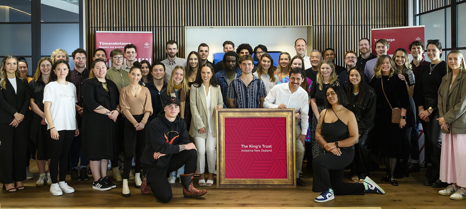 Photo of the King's Trust Aotearoa New Zealand participants