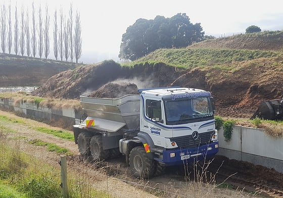 Organic Compost Spreading