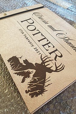 Personalised wedding items - Custom Laser Cutting NZ