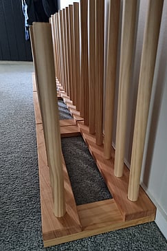 Gumboot racks solid wood - Custom Laser Cutting NZ