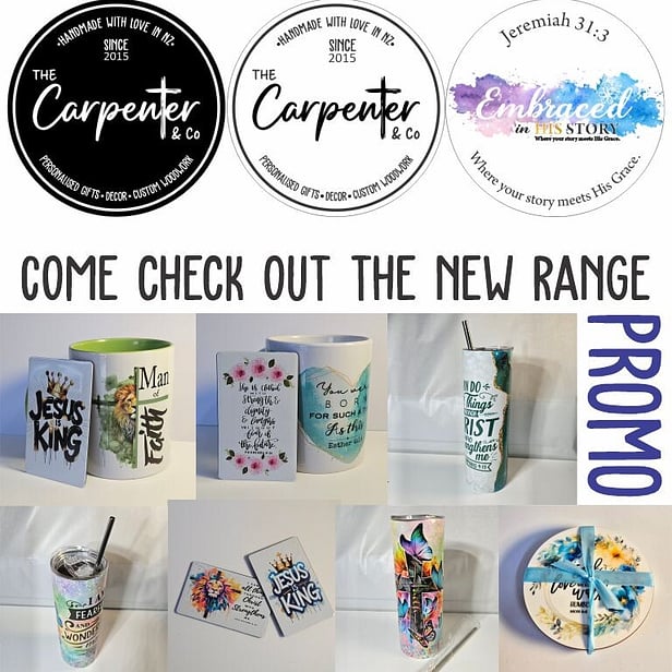 Handcrafted Christian Gifts NZ - Embraced in His Story Collection