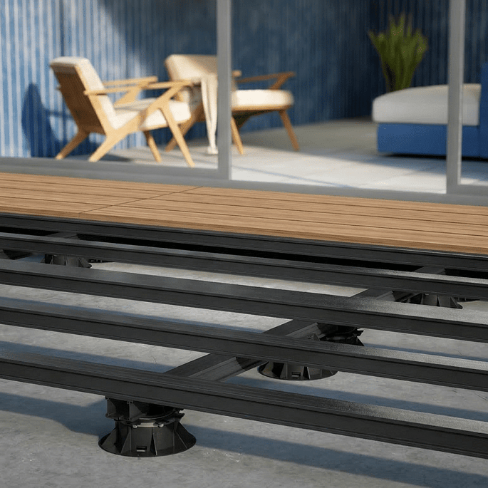 TreadTech Aluminium Deck Joists and Pedestals