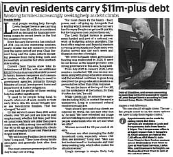 Levin residents carry $11m plus debt
