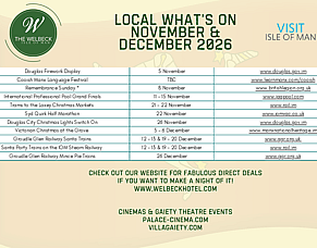Isle of Man things to do in November &amp; December