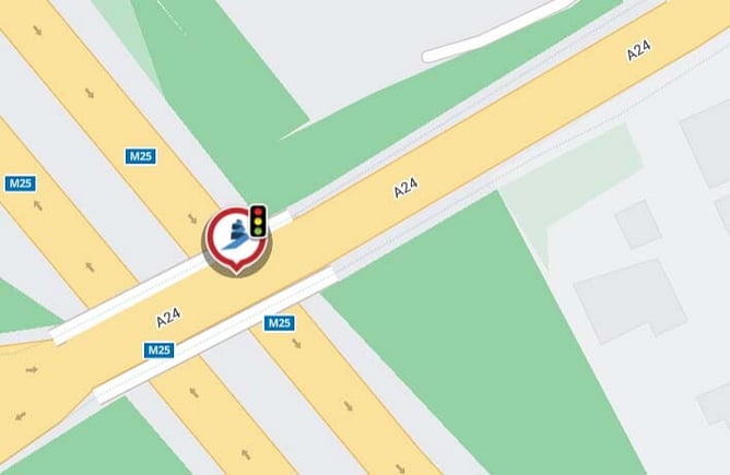 M25 bridge by Knoll Roundabout - One.network