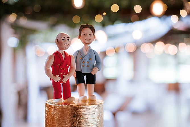 Gay-friendly wedding suppliers cake at Markovina Estate