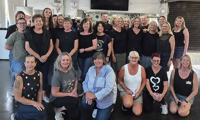 Another fabulous group of Clive Bootscooters wrapping up their Absolute Beginners Workshop Series