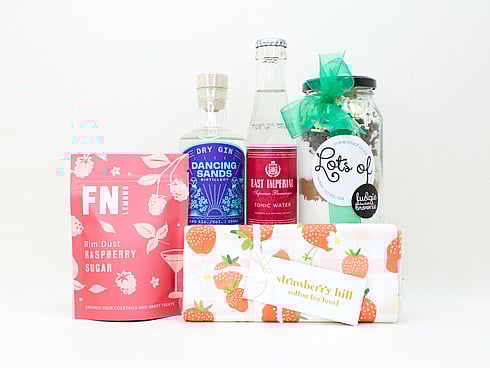 NZ MADE GIN, TEATOWEL AND BROWNIE KIT