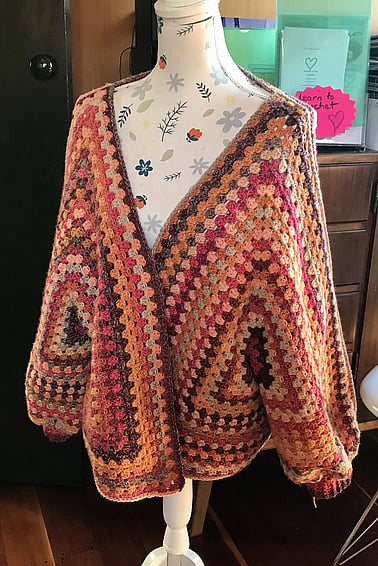 Retro Crochet Cardigans, Shawls, Wraps, Hats & Scarves