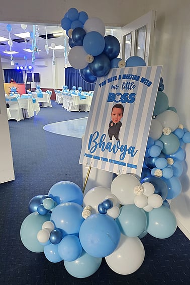 Custom birthday welcome signage