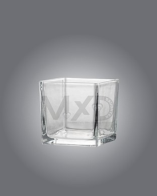 glass square vase