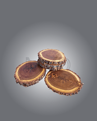 rustic wood rounds