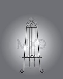 Fancy metal easel