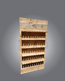 Wooden champange wall