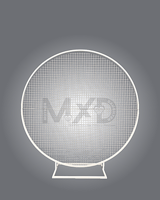 white mesh hoop