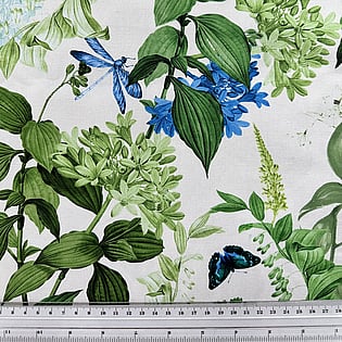 Blue green flora/insects