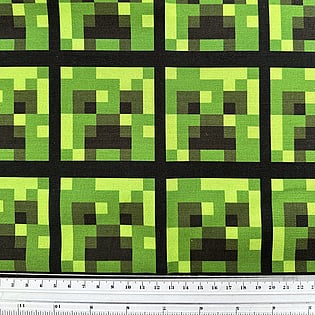 Minecraft cotton duck fabric