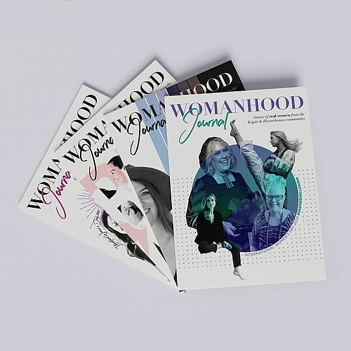 4 covers of the Womanhood Journal magazine