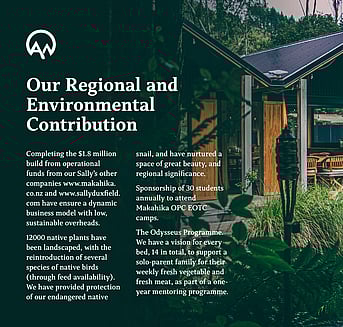 View of the wharenui from the bush