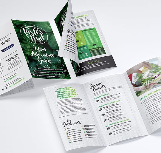 Taste trail marketing material