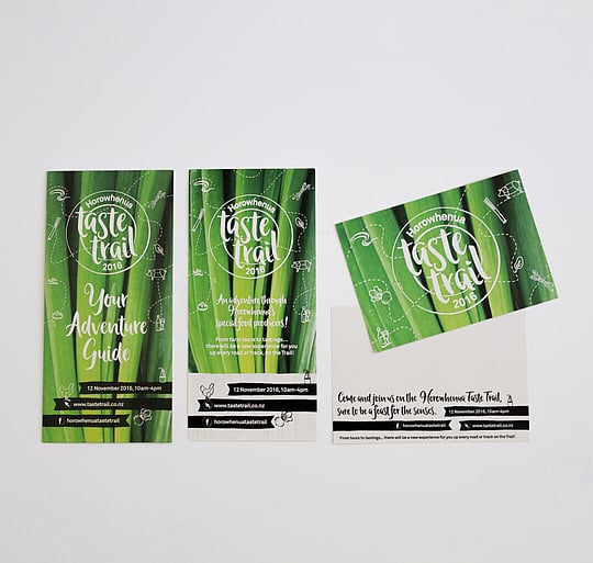 Taste trail marketing collateral