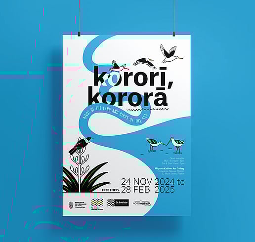 Kororī Kororā A3 poster