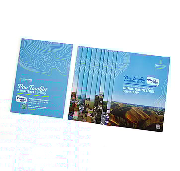 consultation document and summaries laid up on white background