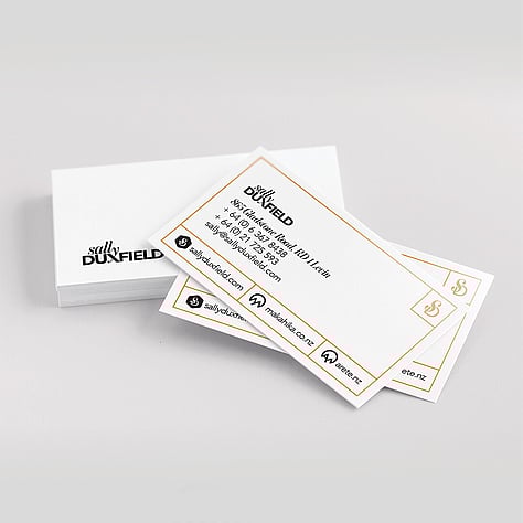 Sally Duxfield business cards